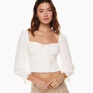 Sunday Best Elegant Pink Off-Shoulder Top